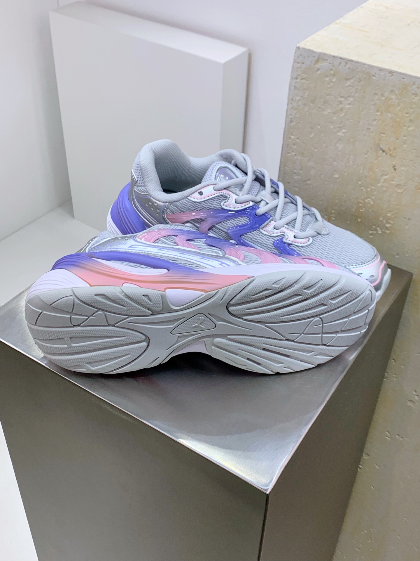 Female Running Shoes Black Shock Absorbing M-l-s