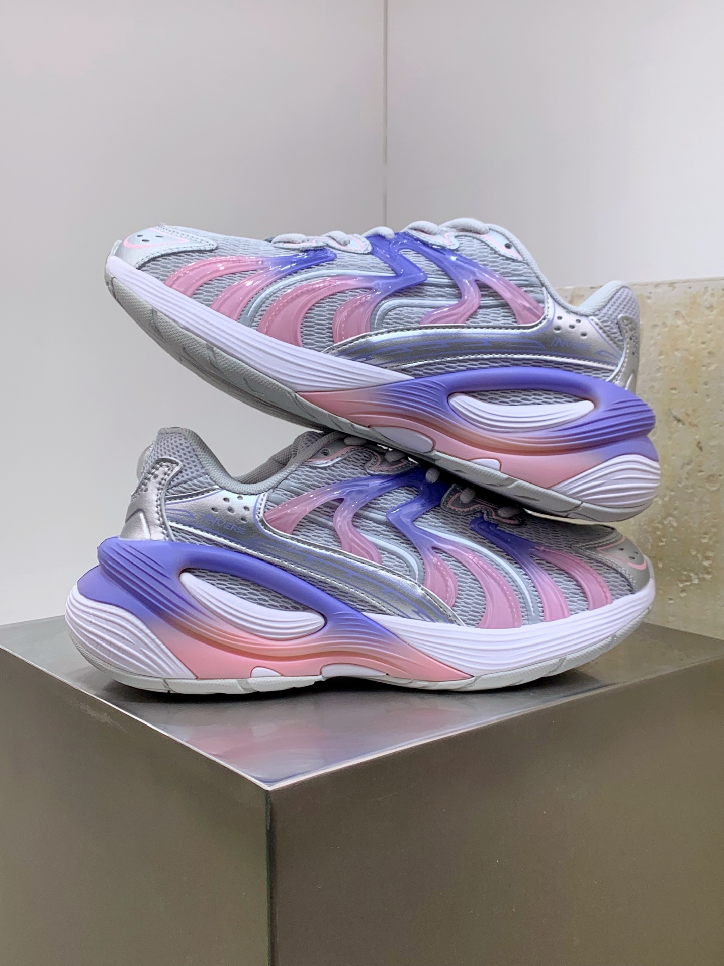 Female Running Shoes Black Shock Absorbing M-l-s