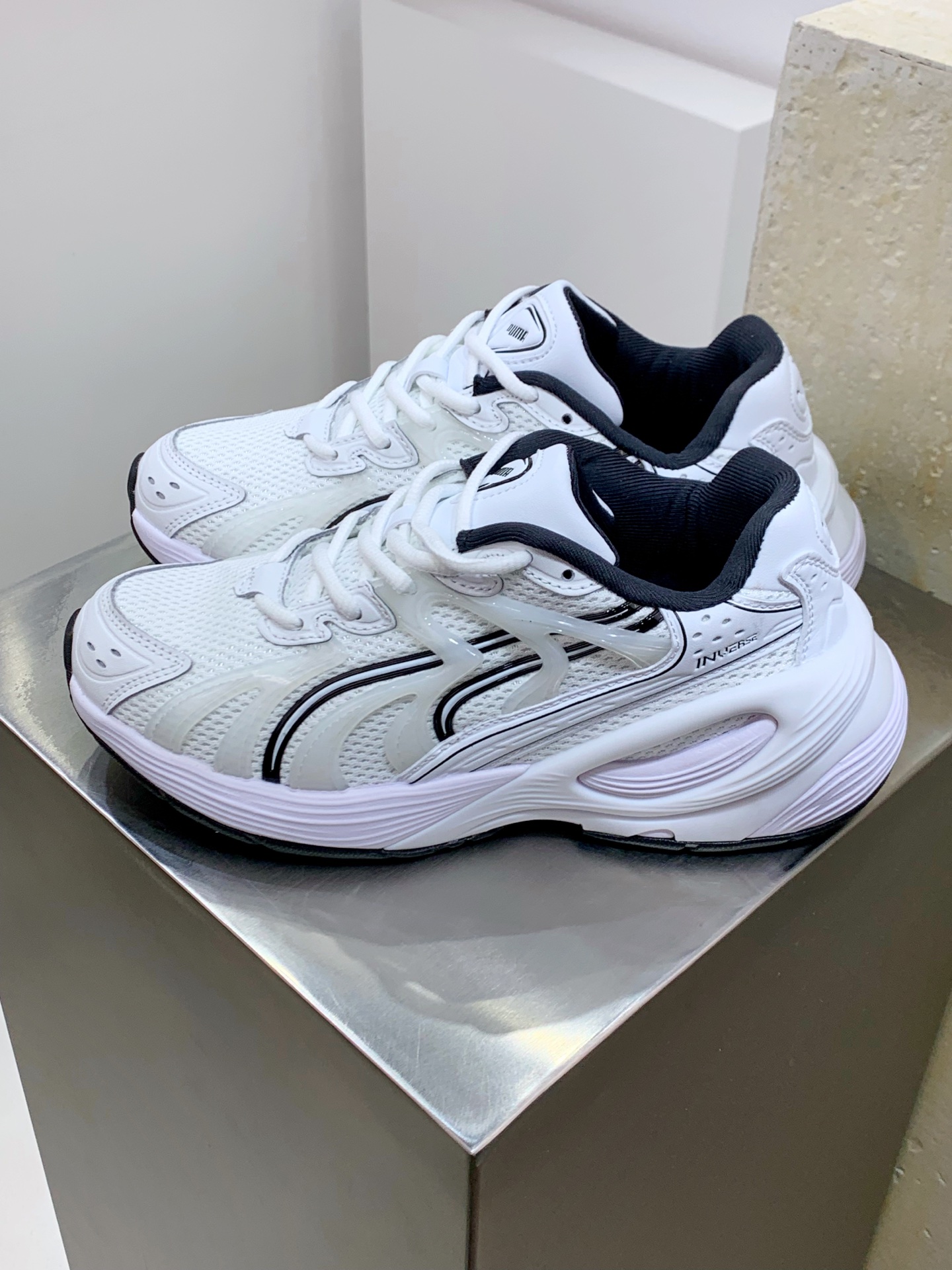 Male Running Shoes Black Shock Absorbing M-l-s