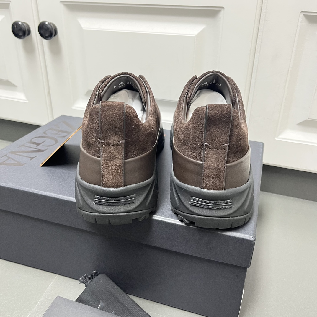 Ermenegildo Zegna Male Leather Shoes Lightweight M-l-s