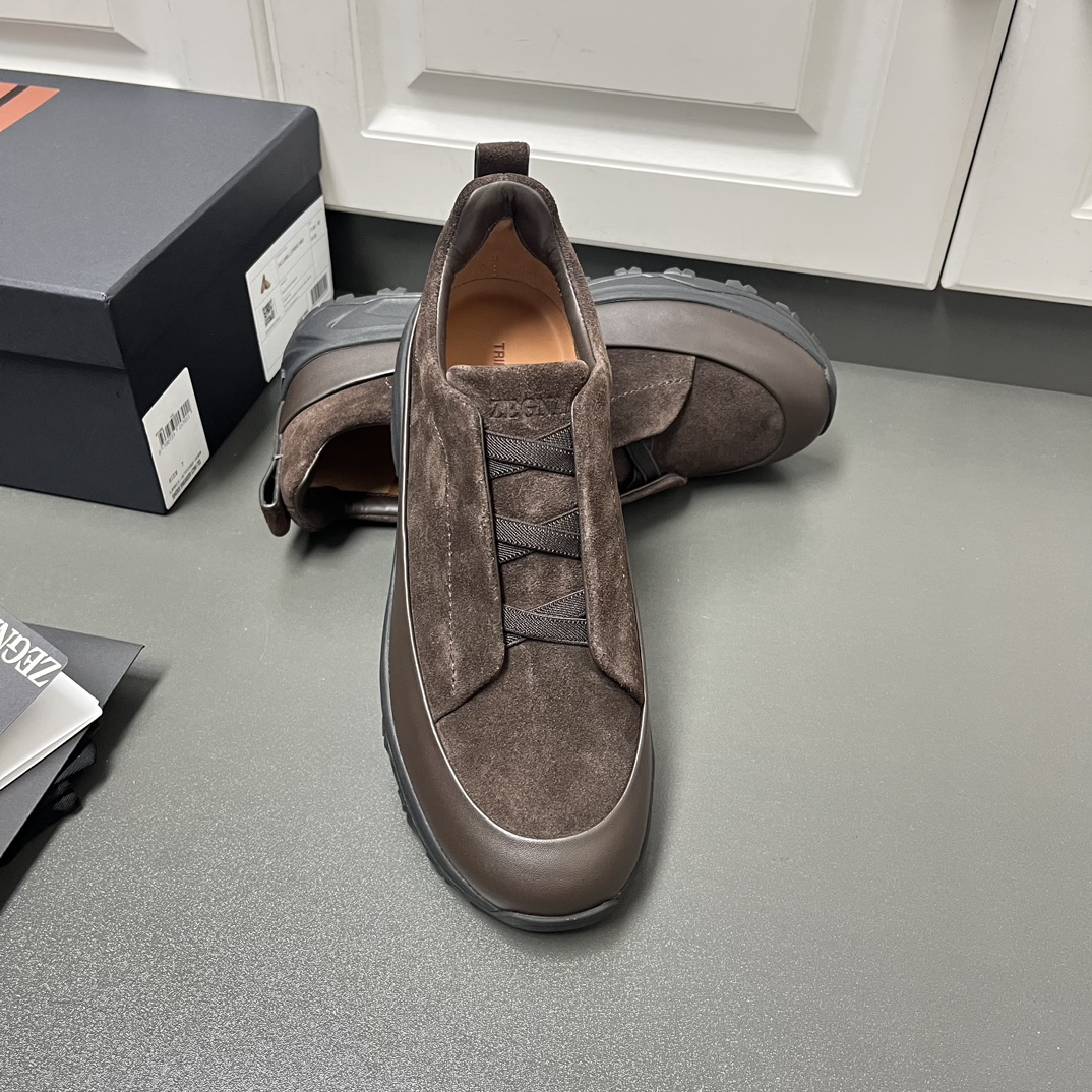 Ermenegildo Zegna Male Leather Shoes Lightweight M-l-s