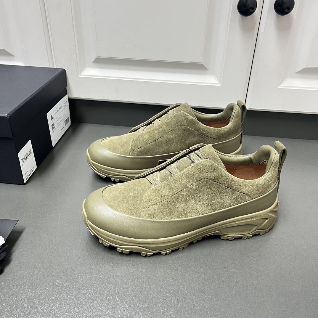 Ermenegildo Zegna Male Leather Shoes Lightweight M-l-s