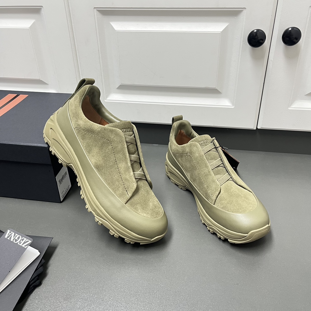 Ermenegildo Zegna Male Leather Shoes Lightweight M-l-s