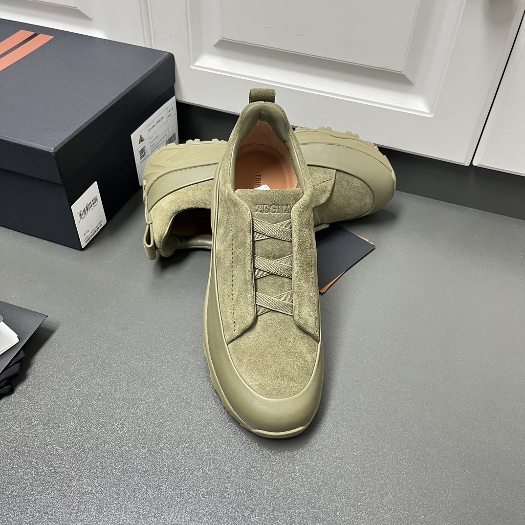 Ermenegildo Zegna Male Leather Shoes Lightweight M-l-s