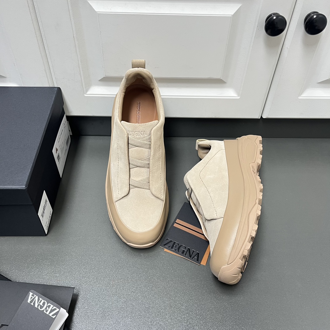 Ermenegildo Zegna Male Leather Shoes Lightweight M-l-s