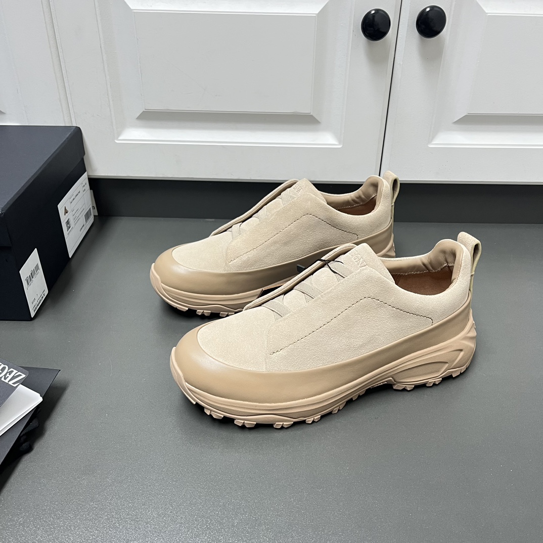 Ermenegildo Zegna Male Leather Shoes Lightweight M-l-s