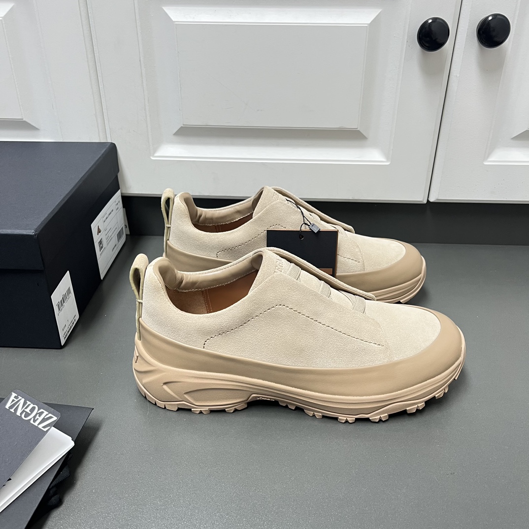 Ermenegildo Zegna Male Leather Shoes Lightweight M-l-s