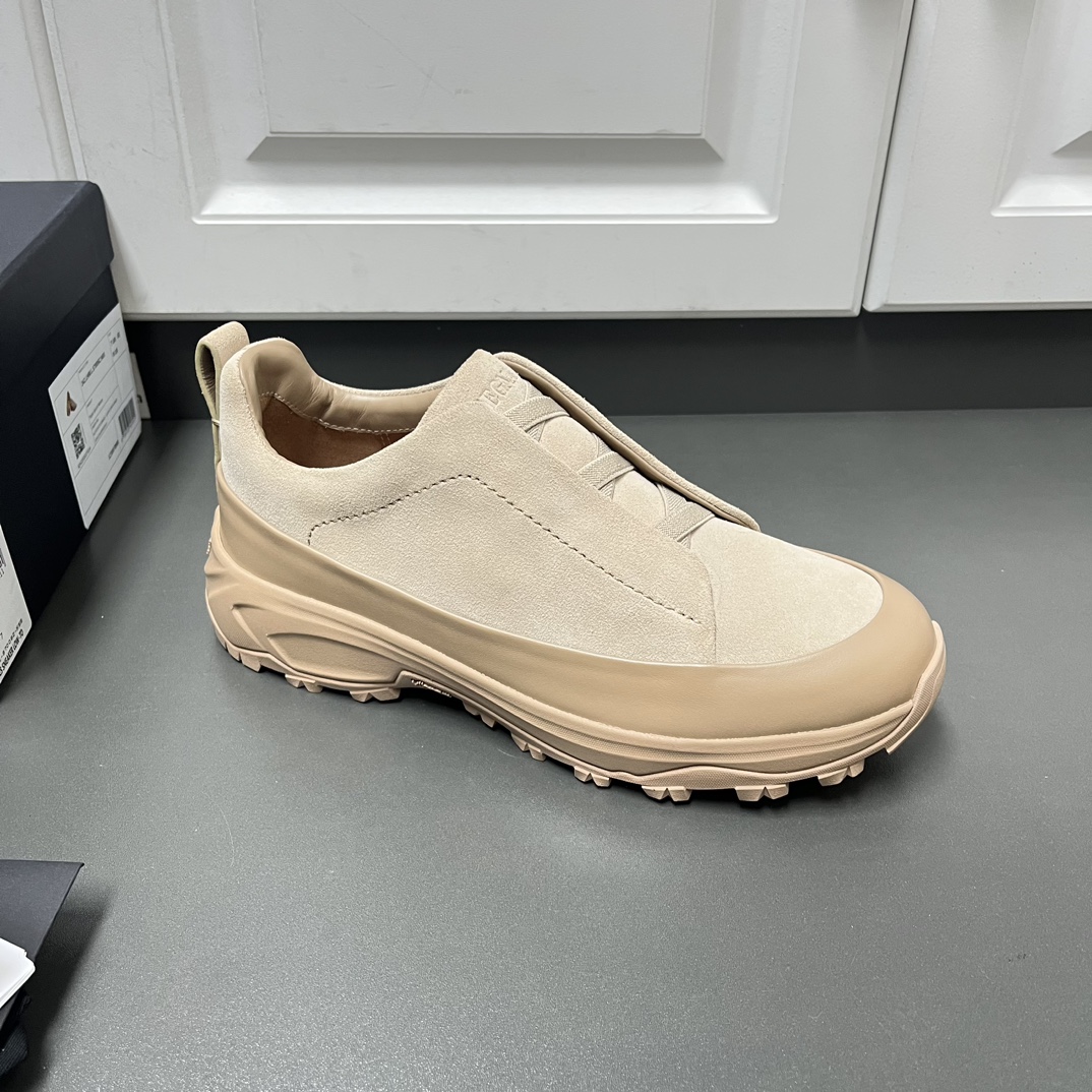 Ermenegildo Zegna Male Leather Shoes Lightweight M-l-s