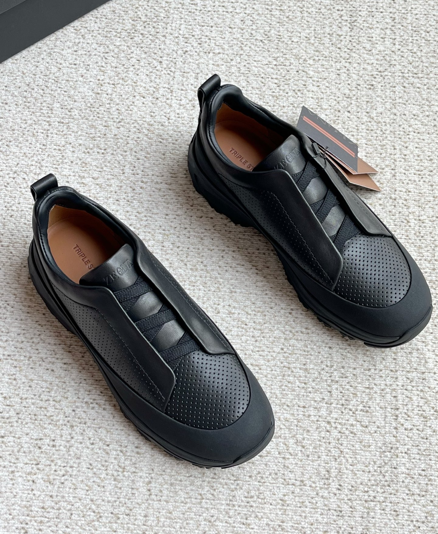 Ermenegildo Zegna Male Leather Shoes Cow Leather Lightweight M-l-s