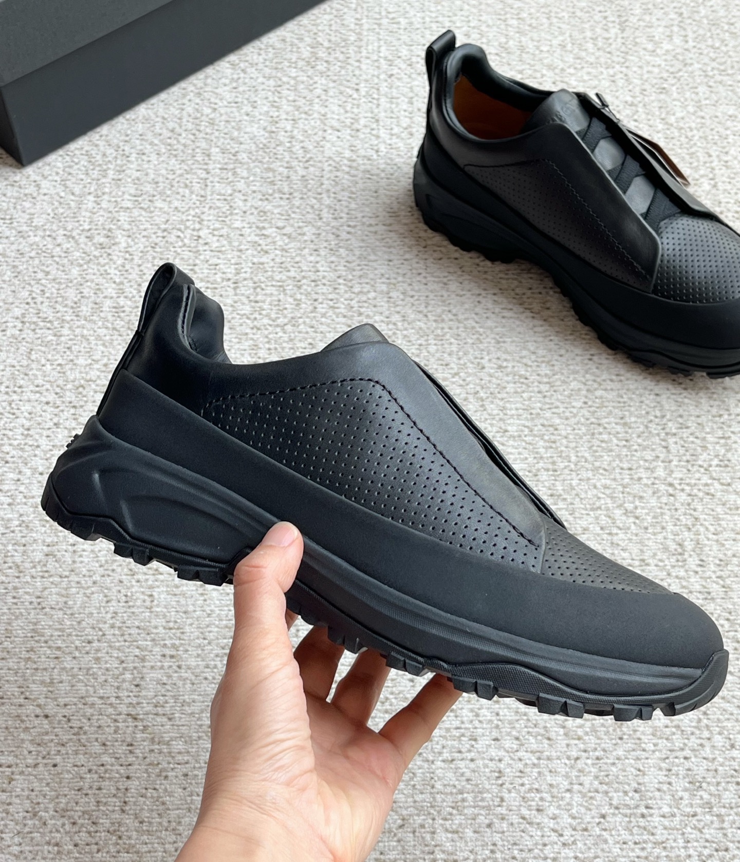 Ermenegildo Zegna Male Leather Shoes Cow Leather Lightweight M-l-s