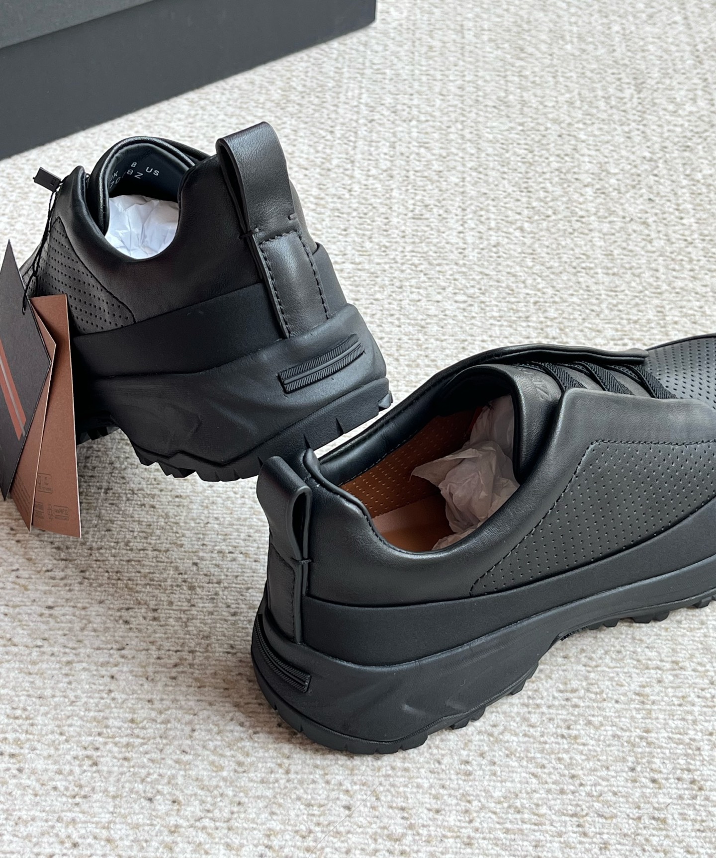 Ermenegildo Zegna Male Leather Shoes Cow Leather Lightweight M-l-s