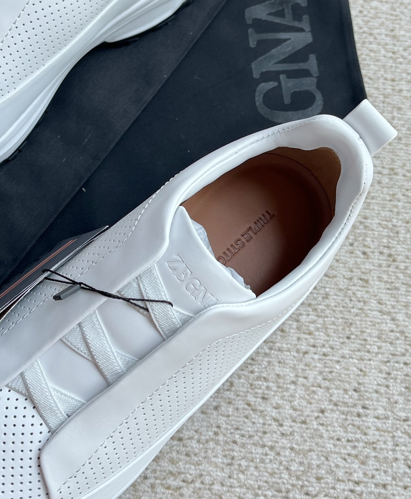 Ermenegildo Zegna Male Leather Shoes Cow Leather Lightweight M-l-s