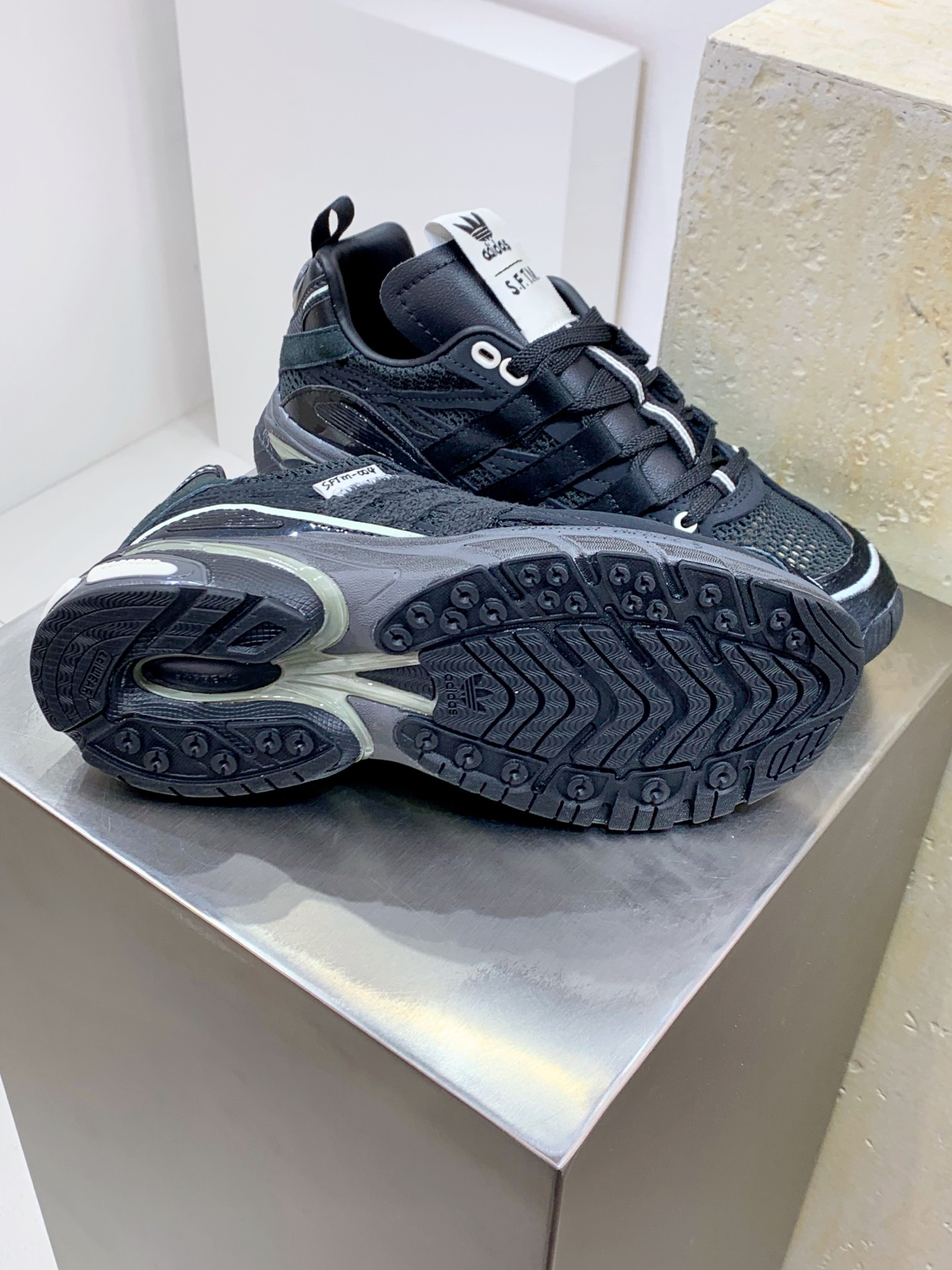 Adidas Calvin Klein Male Running Shoes Mesh Black Breathable M-l-s