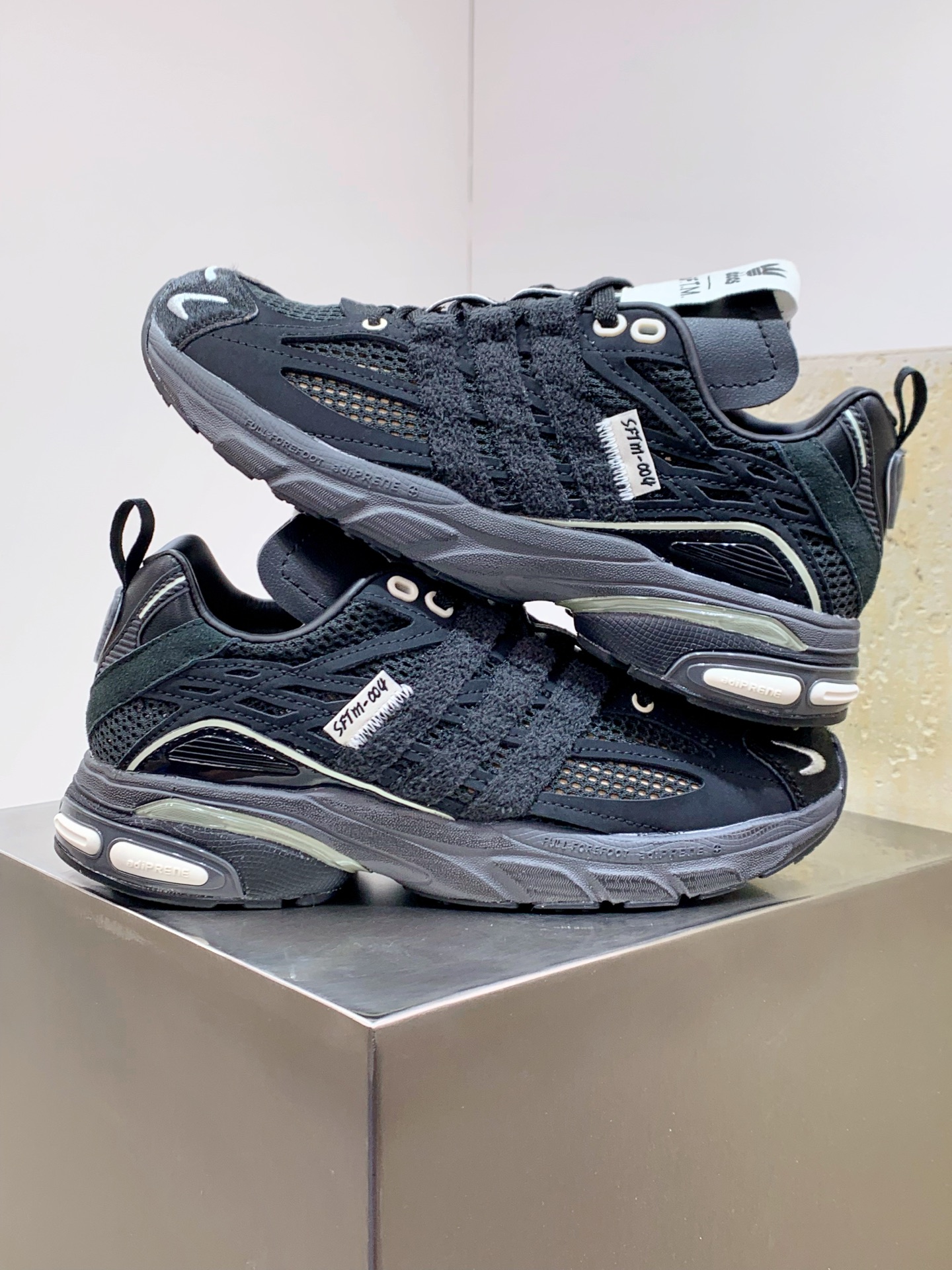 Adidas Calvin Klein Male Running Shoes Mesh Black Breathable M-l-s