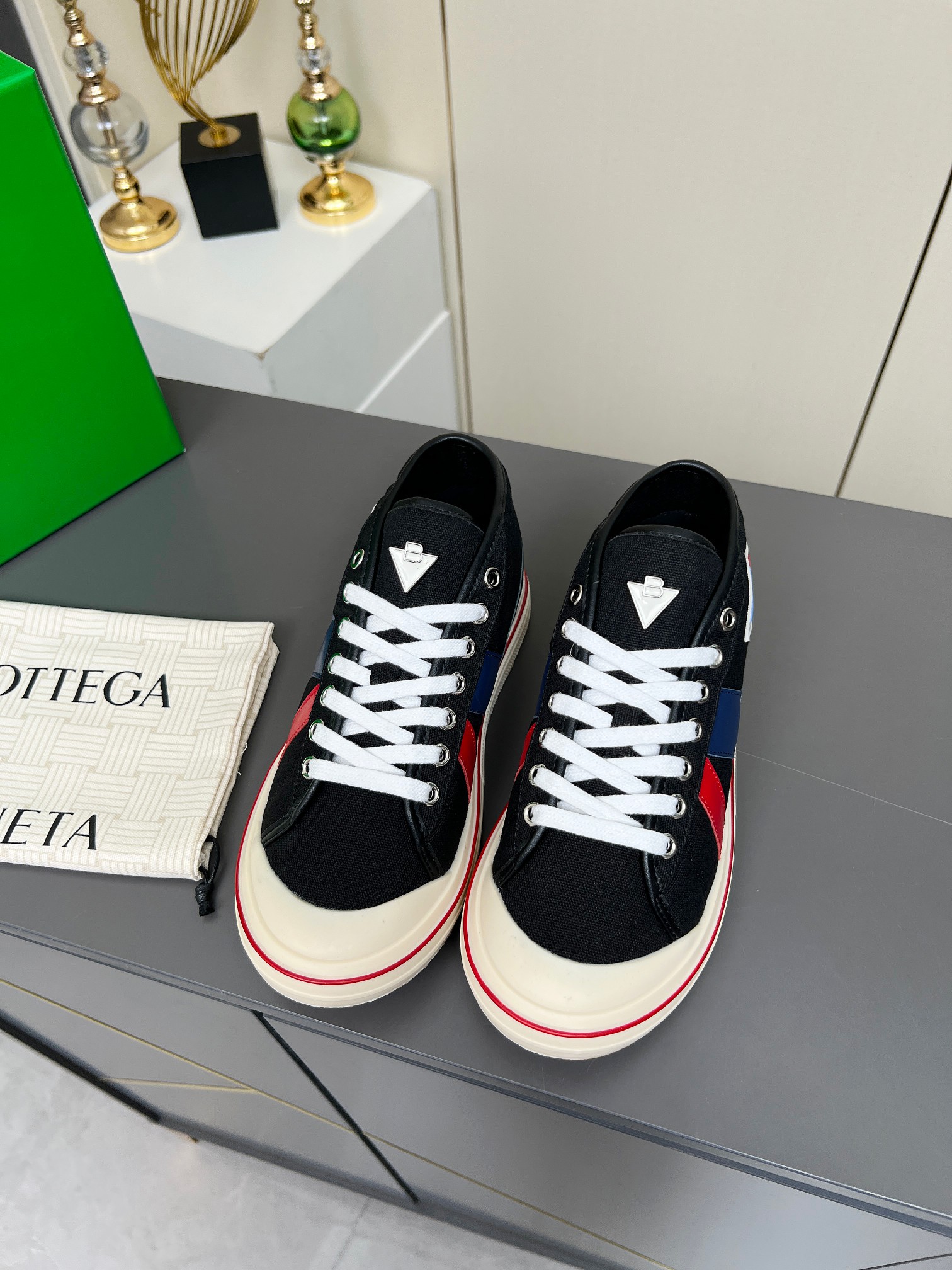 Bottega Veneta Male Canvas Shoes Canvas Breathable M-l