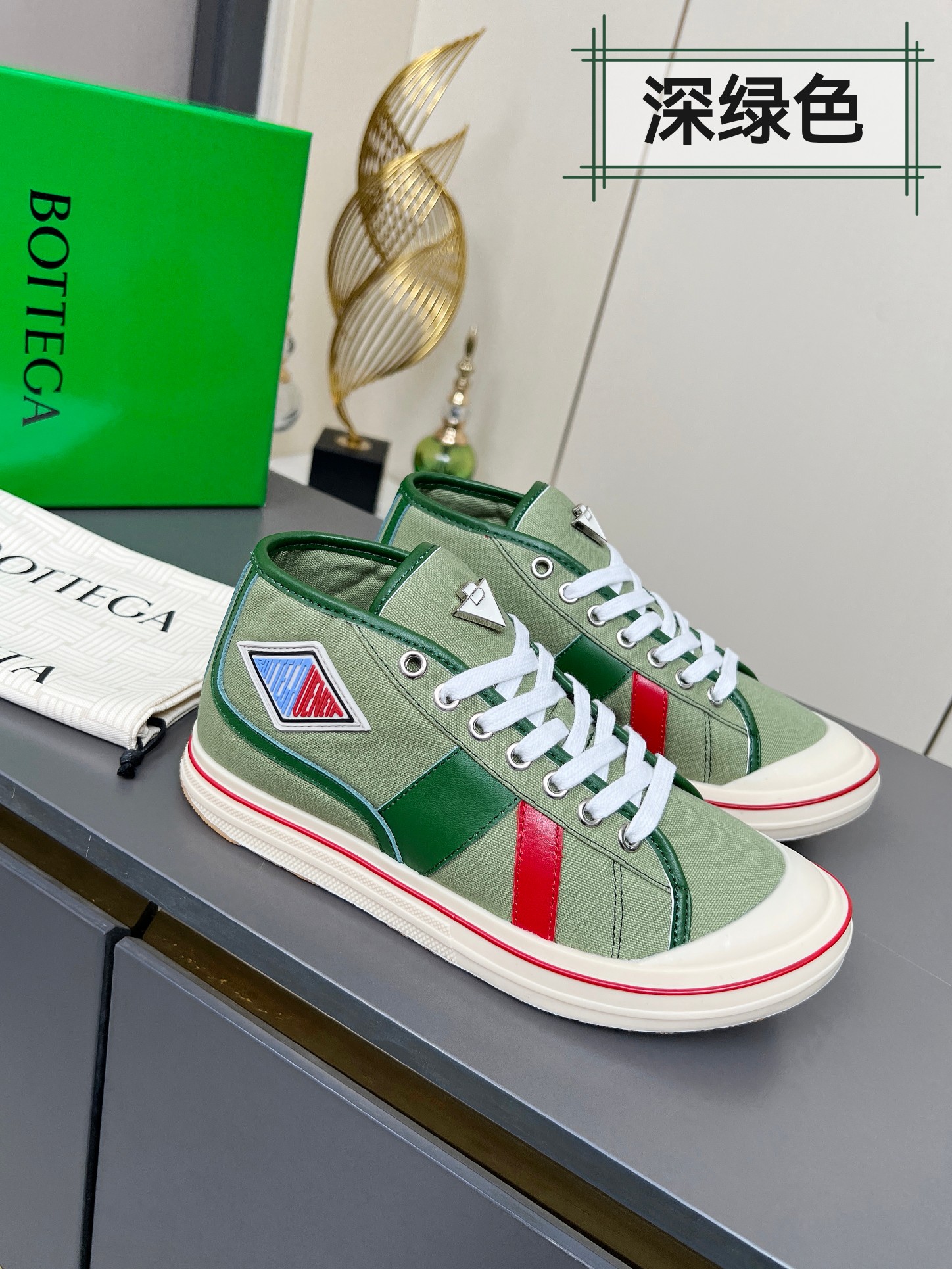 Bottega Veneta Male Canvas Shoes Canvas Breathable M-l