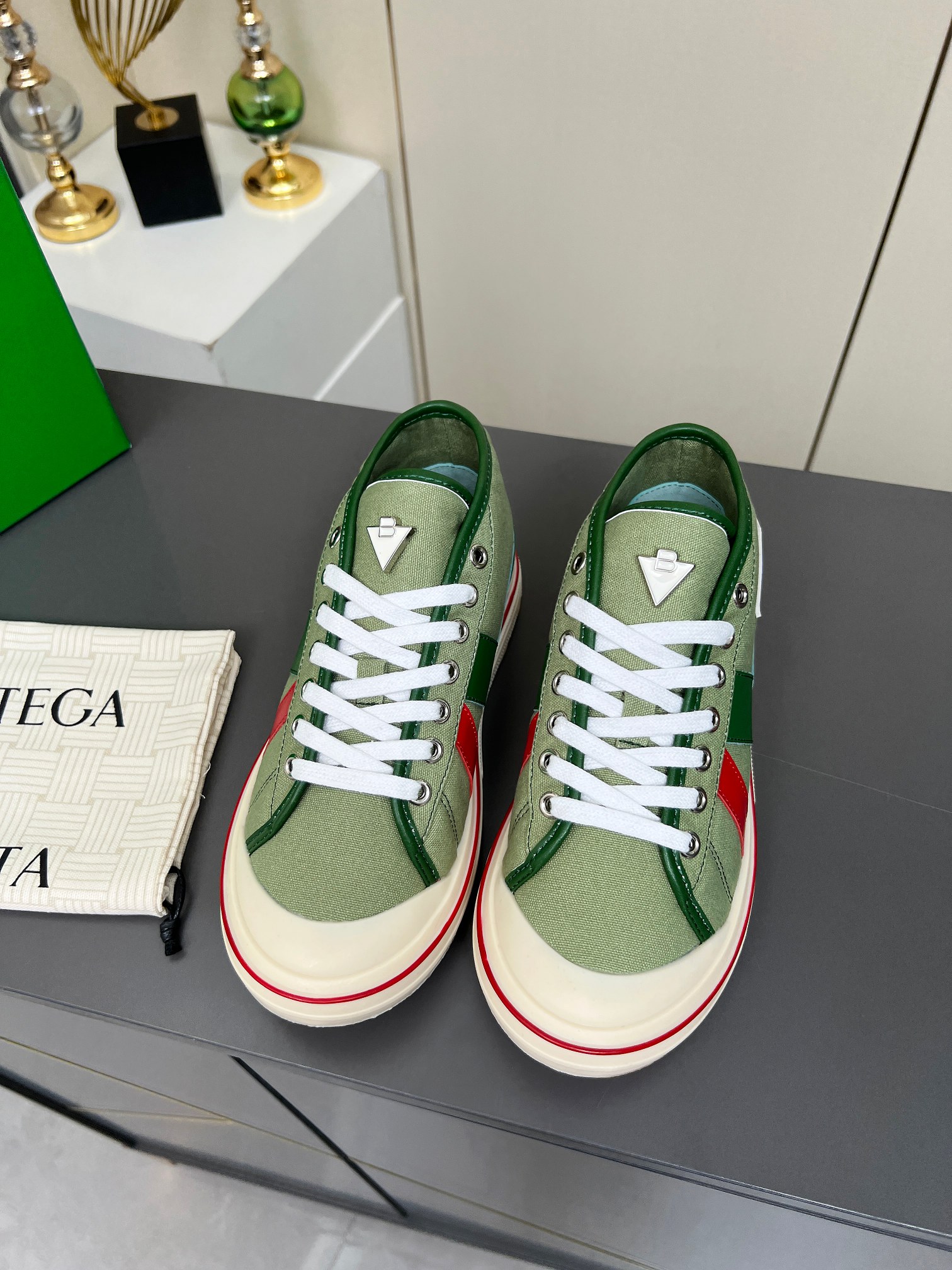 Bottega Veneta Male Canvas Shoes Canvas Breathable M-l