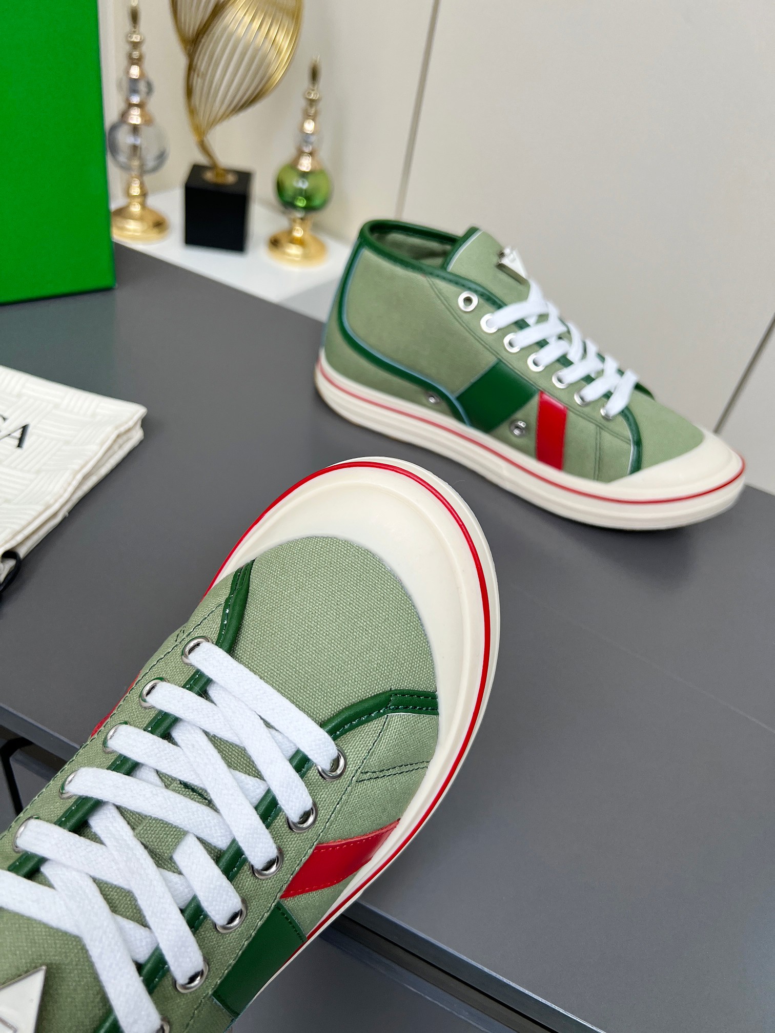 Bottega Veneta Male Canvas Shoes Canvas Breathable M-l