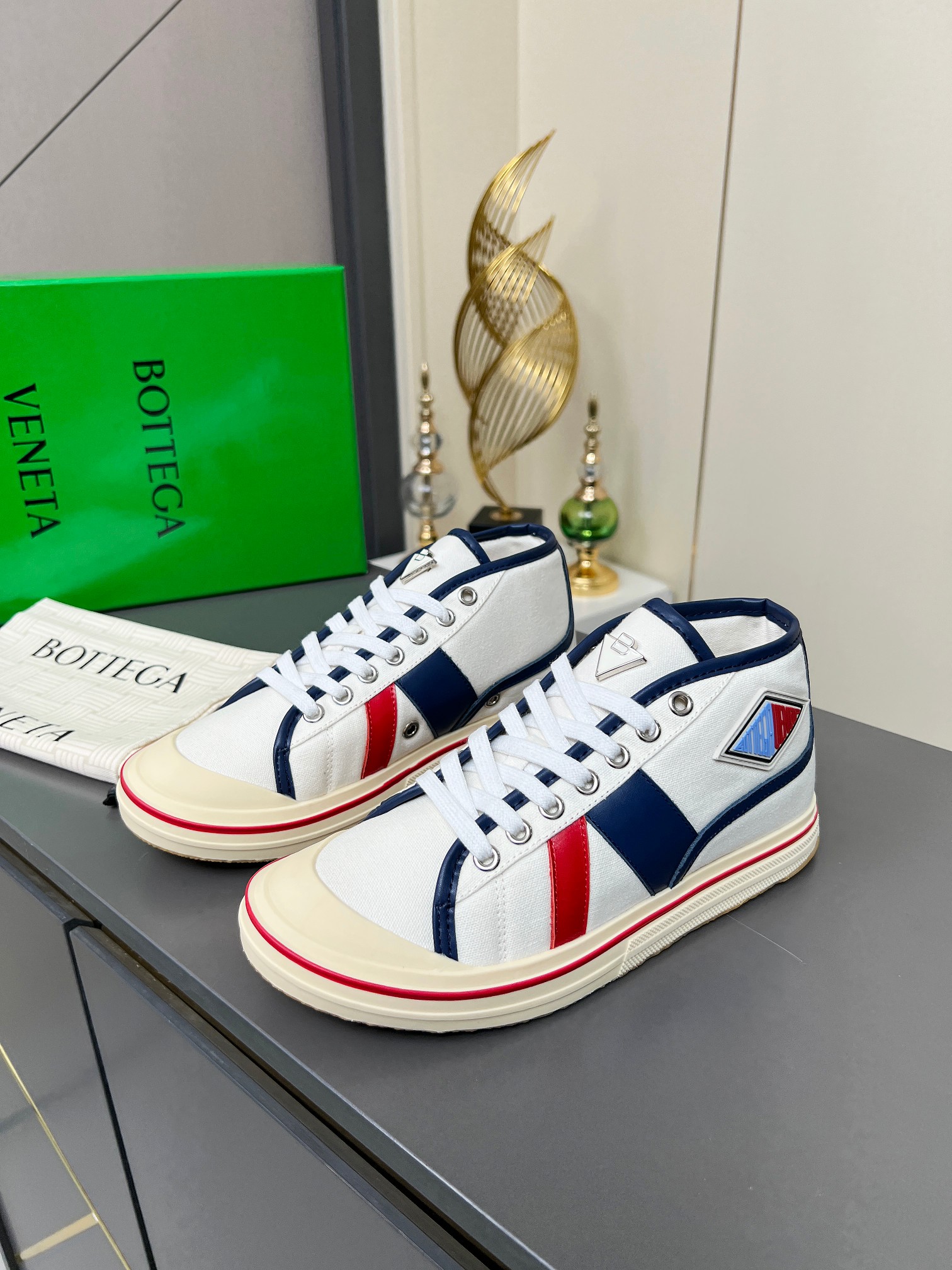 Bottega Veneta Male Canvas Shoes Canvas Breathable M-l