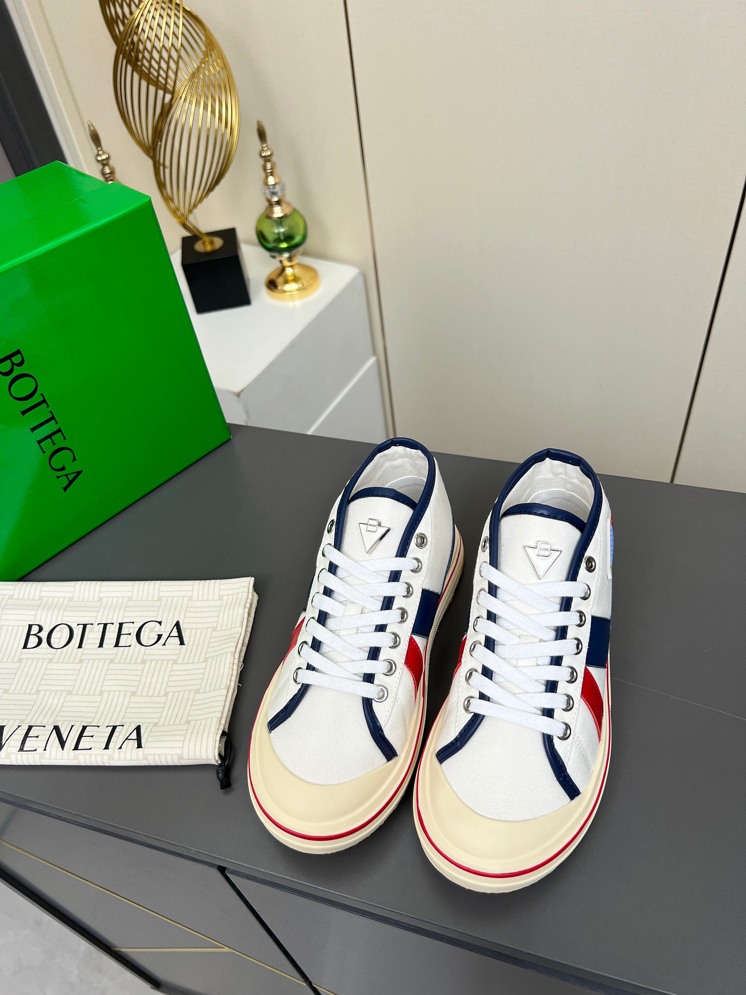 Bottega Veneta Male Canvas Shoes Canvas Breathable M-l