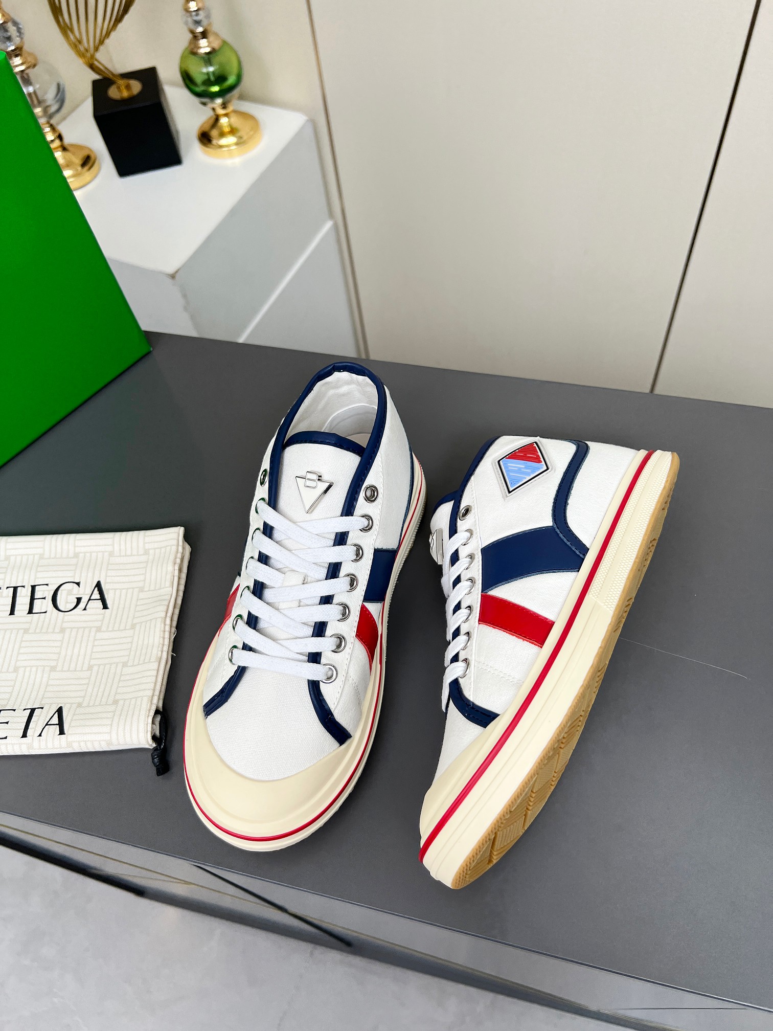 Bottega Veneta Male Canvas Shoes Canvas Breathable M-l