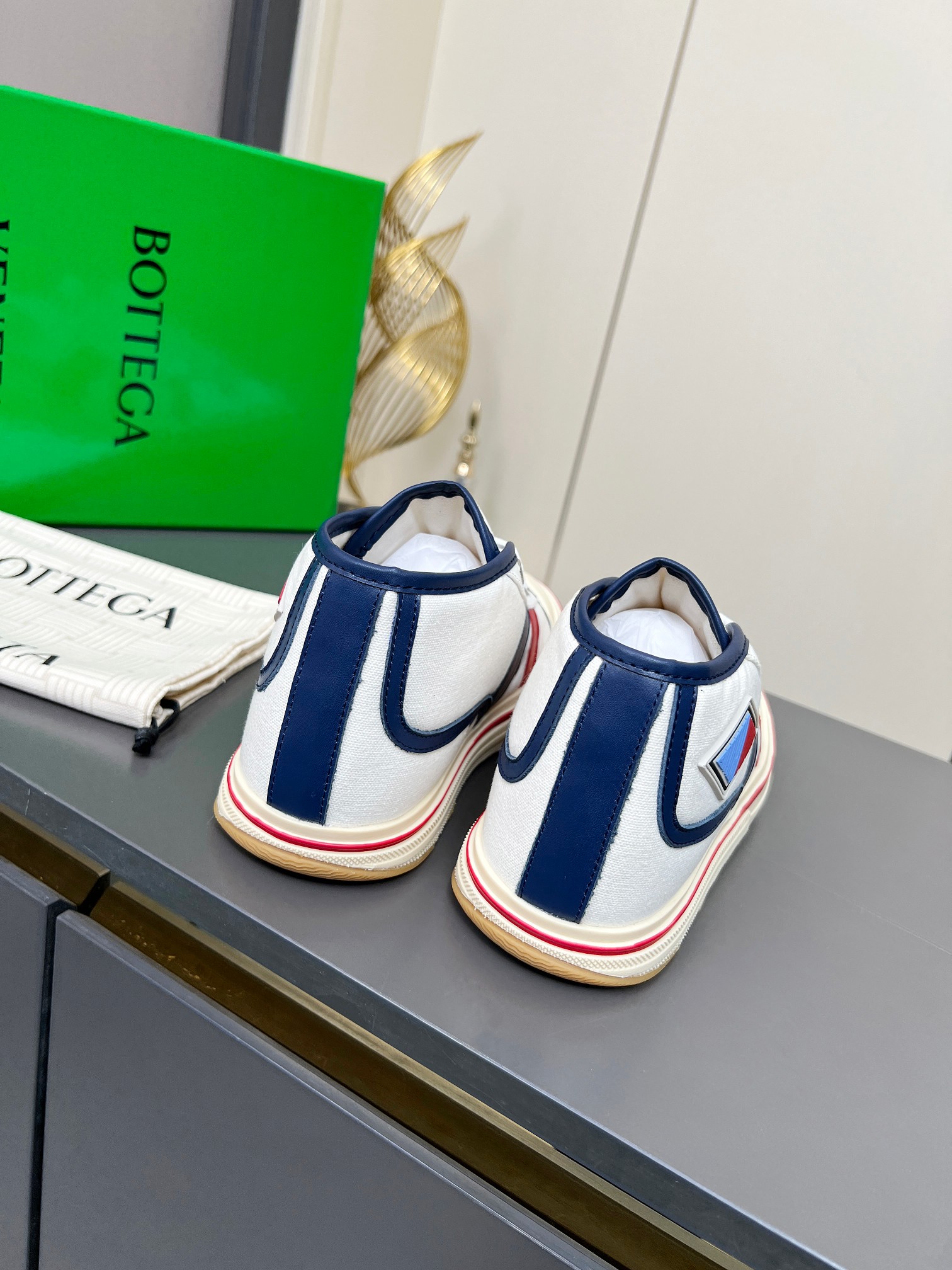 Bottega Veneta Male Canvas Shoes Canvas Breathable M-l