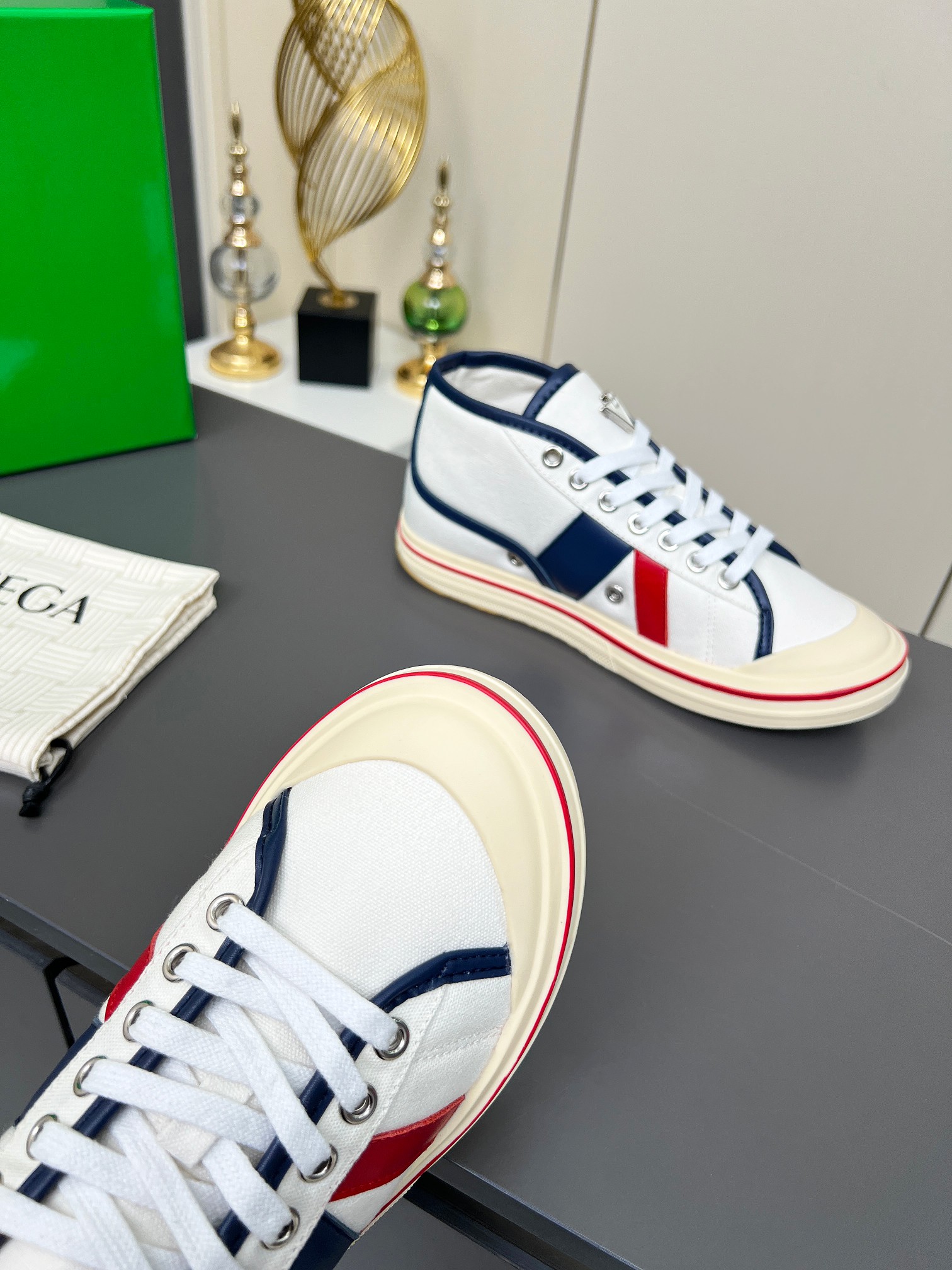 Bottega Veneta Male Canvas Shoes Canvas Breathable M-l