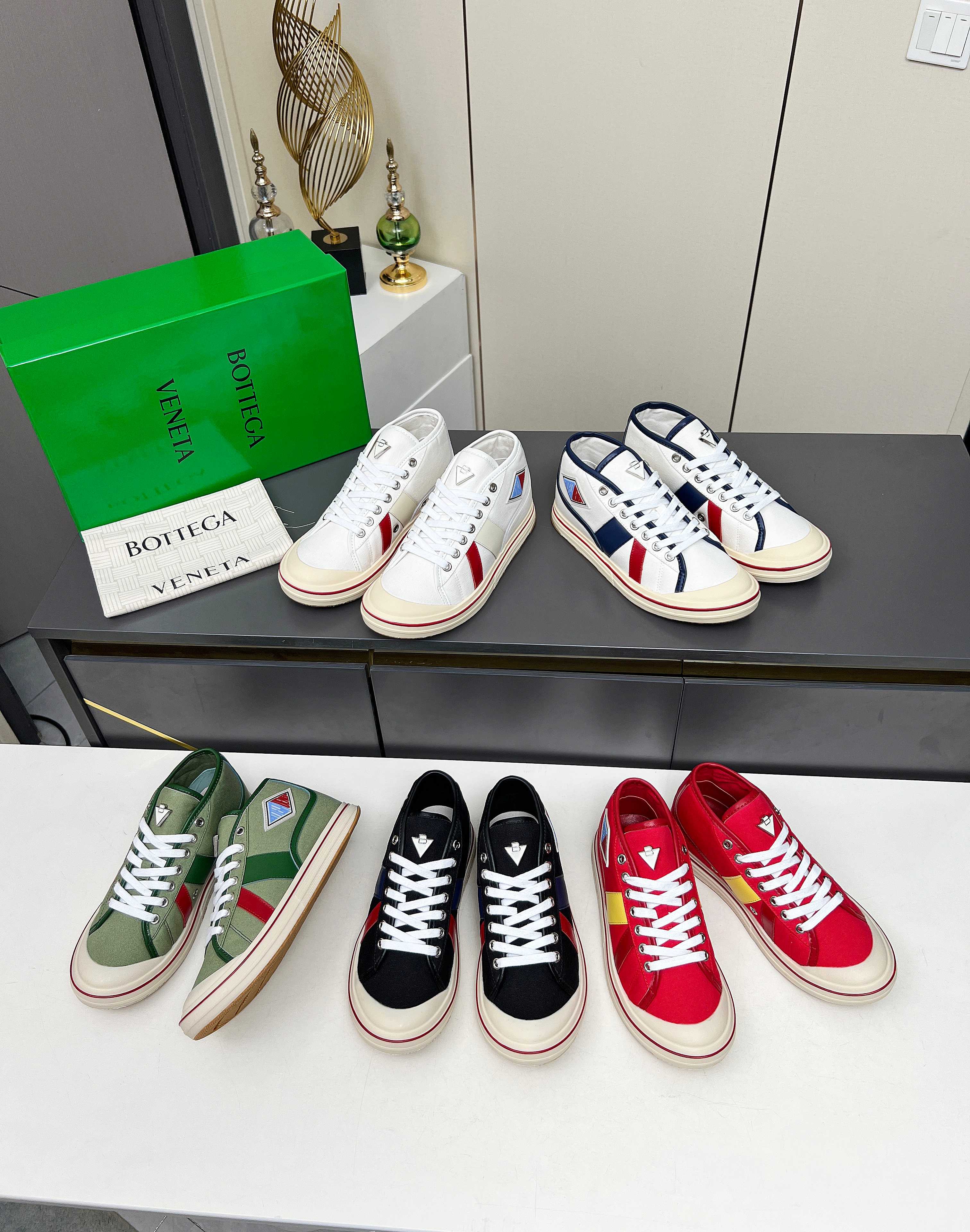 Bottega Veneta Male Canvas Shoes Canvas Breathable M-l