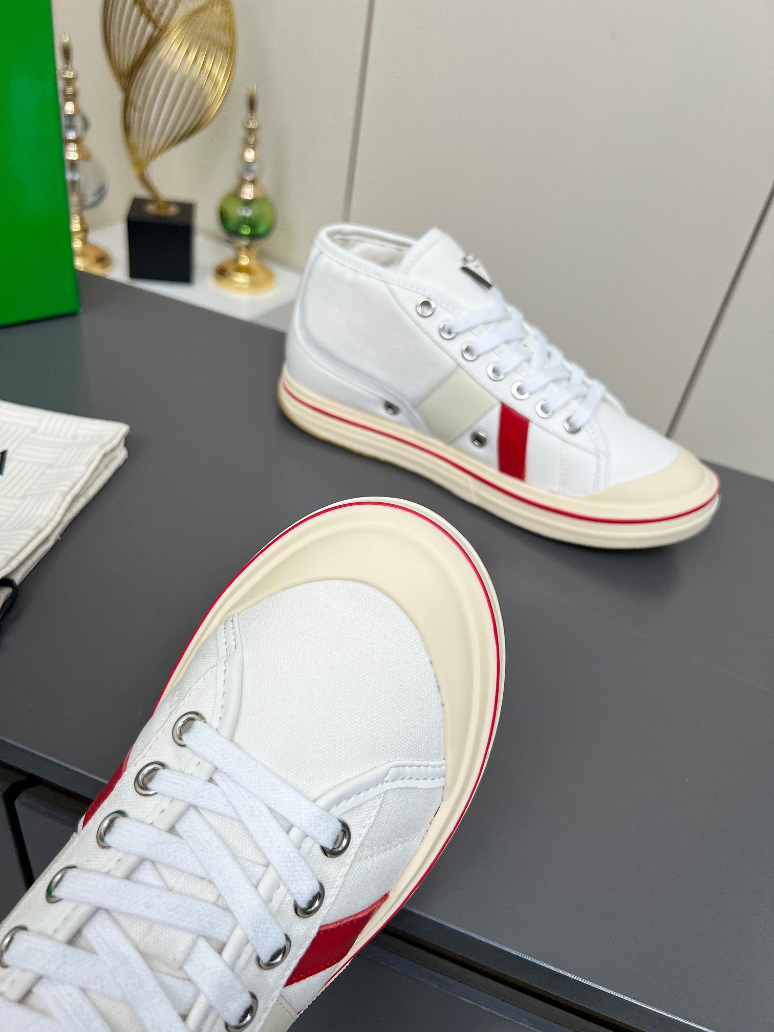 Bottega Veneta Male Canvas Shoes Canvas Breathable M-l