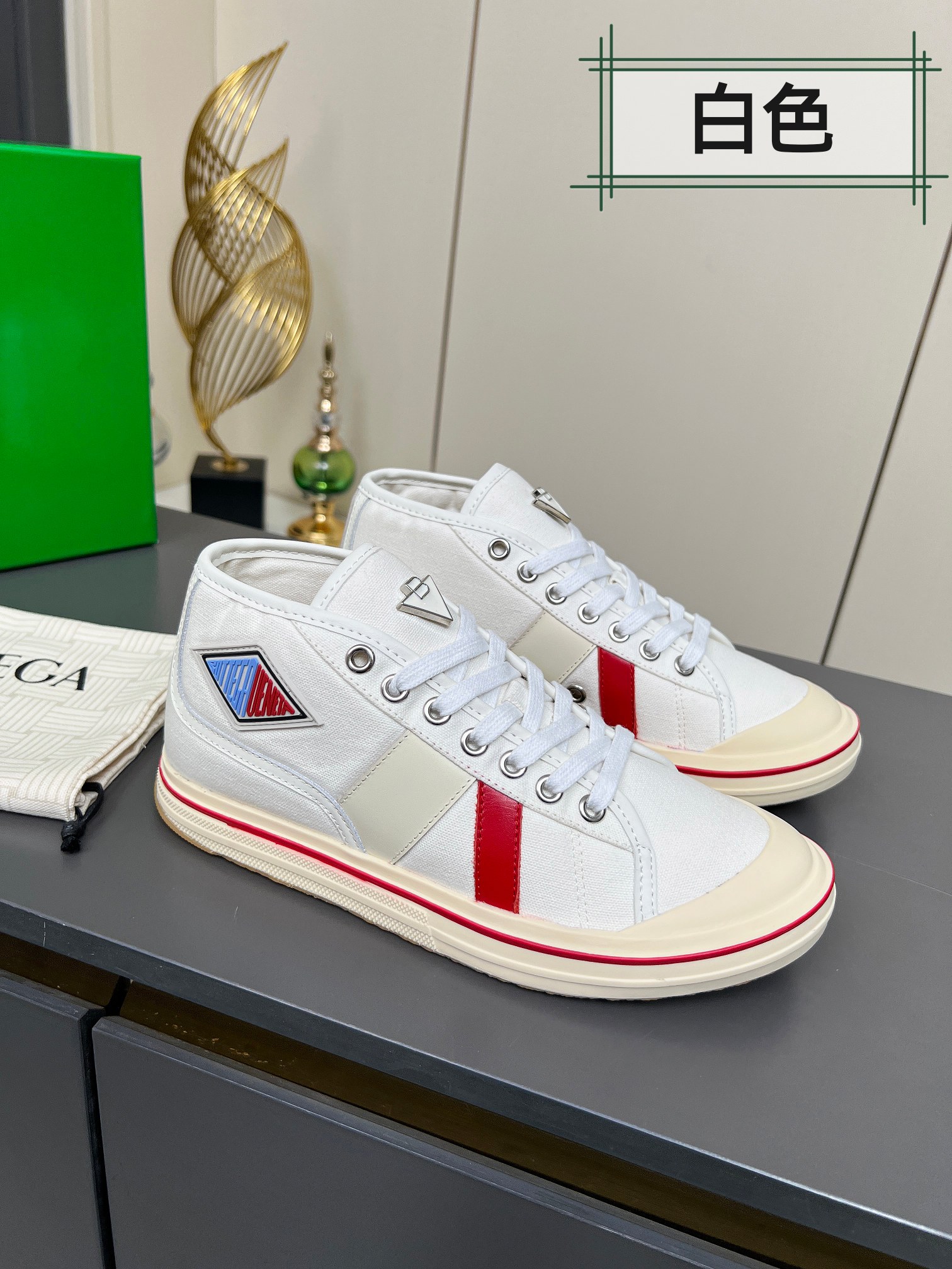 Bottega Veneta Male Canvas Shoes Canvas Breathable M-l