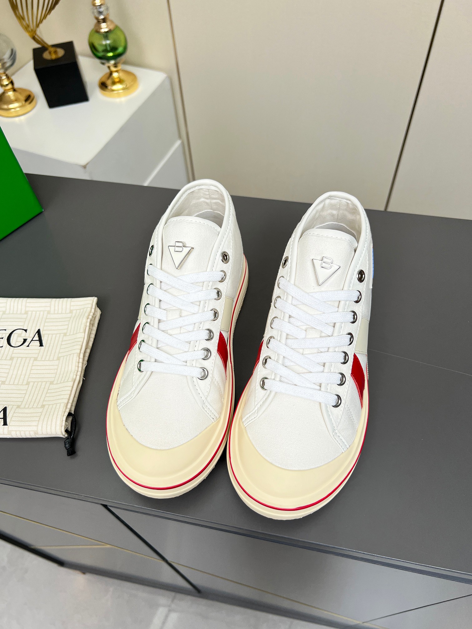 Bottega Veneta Male Canvas Shoes Canvas Breathable M-l