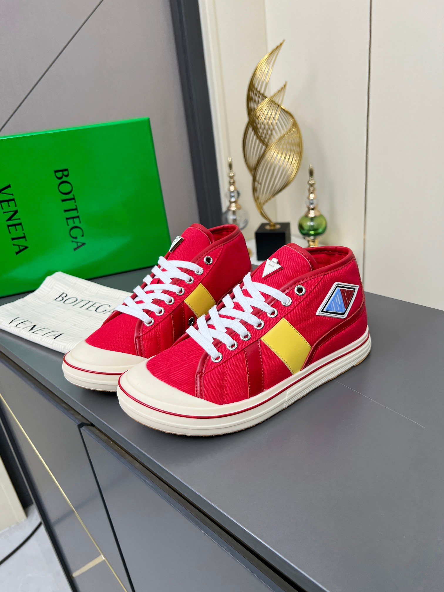 Bottega Veneta Male Canvas Shoes Canvas Breathable M-l