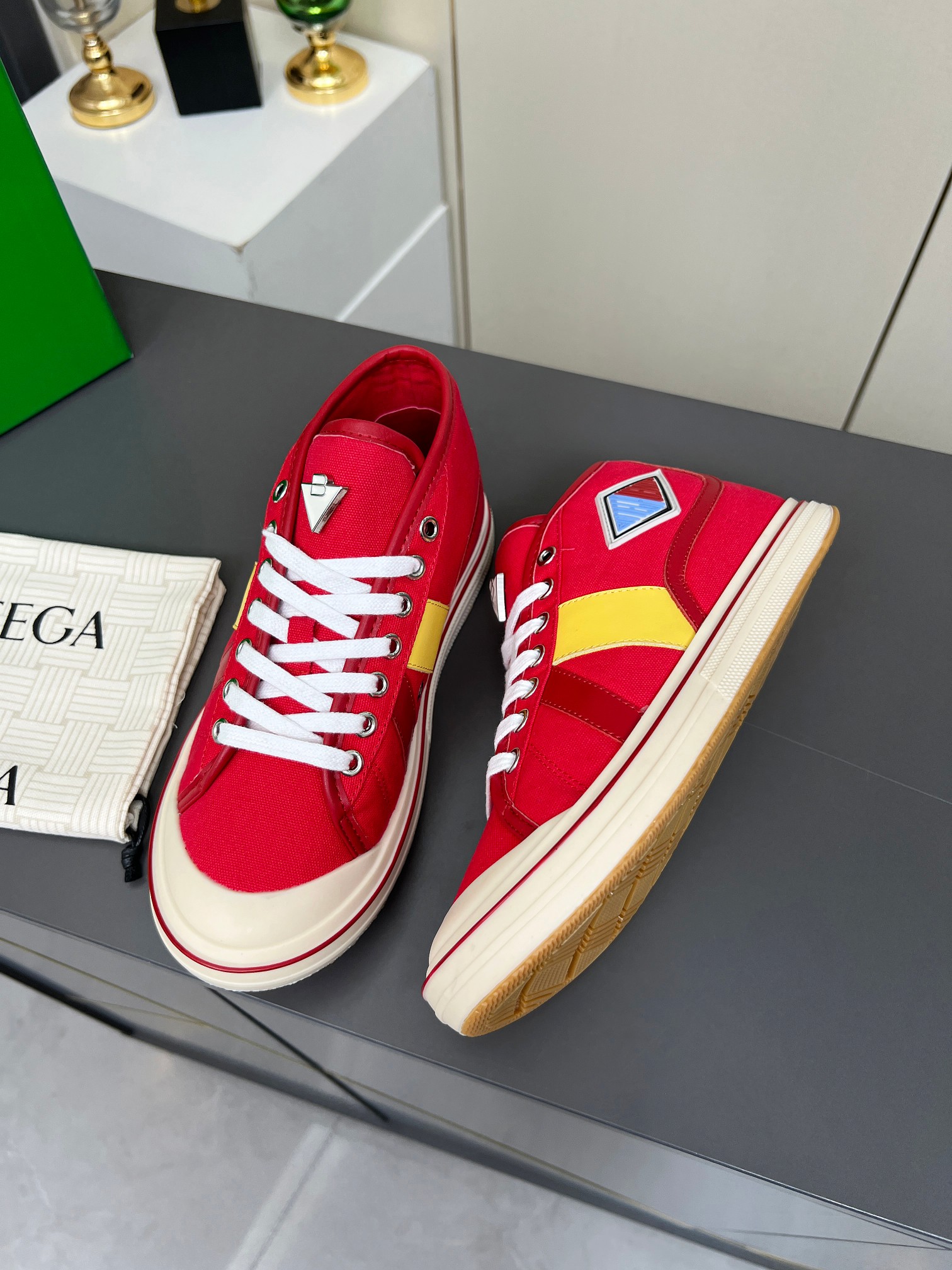 Bottega Veneta Male Canvas Shoes Canvas Breathable M-l