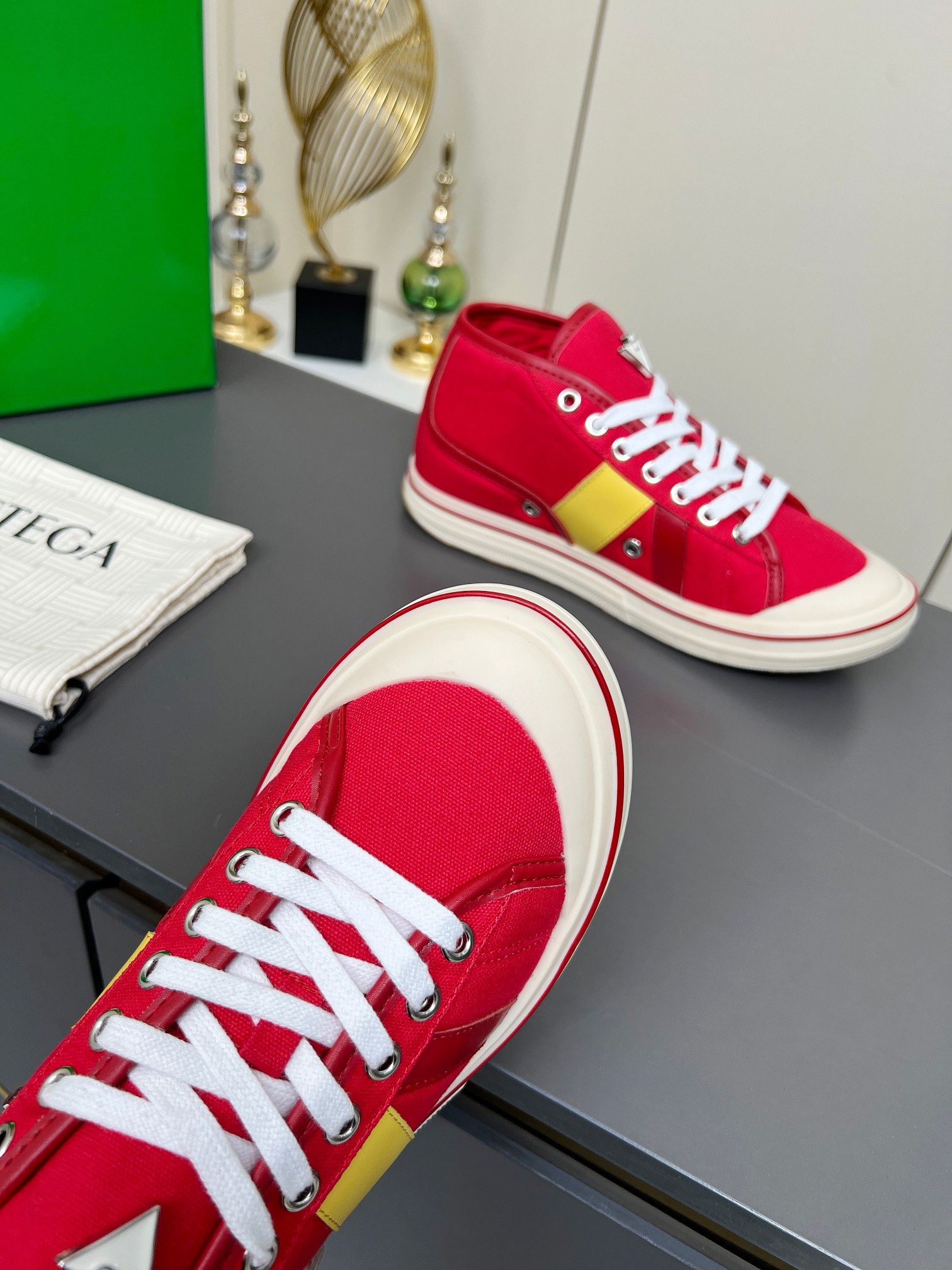 Bottega Veneta Male Canvas Shoes Canvas Breathable M-l