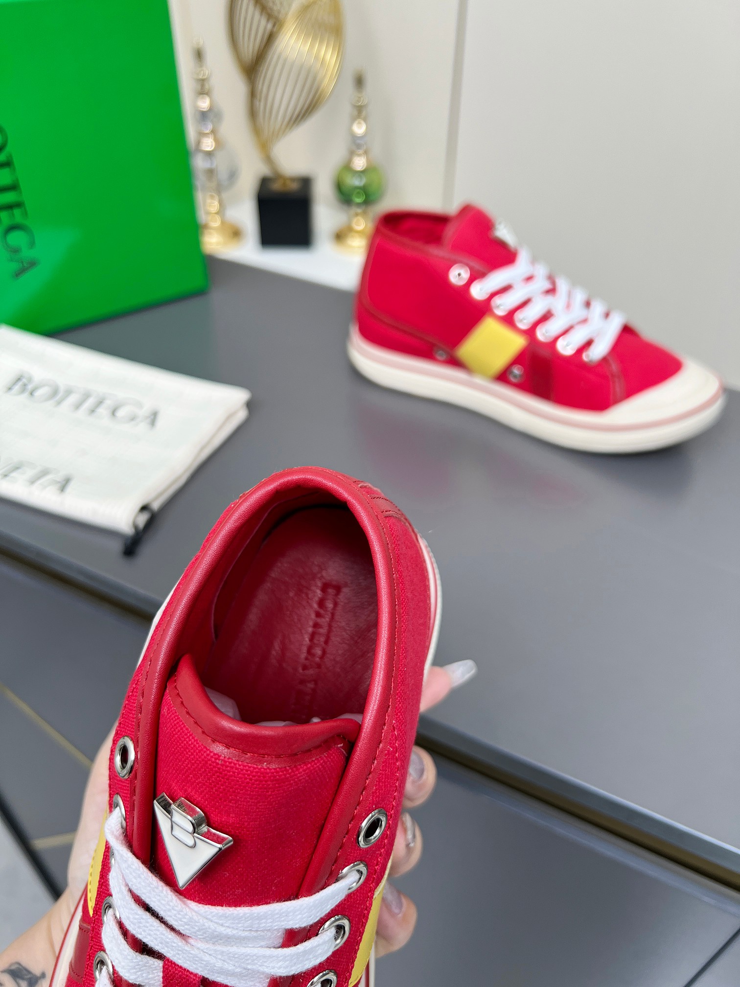 Bottega Veneta Male Canvas Shoes Canvas Breathable M-l