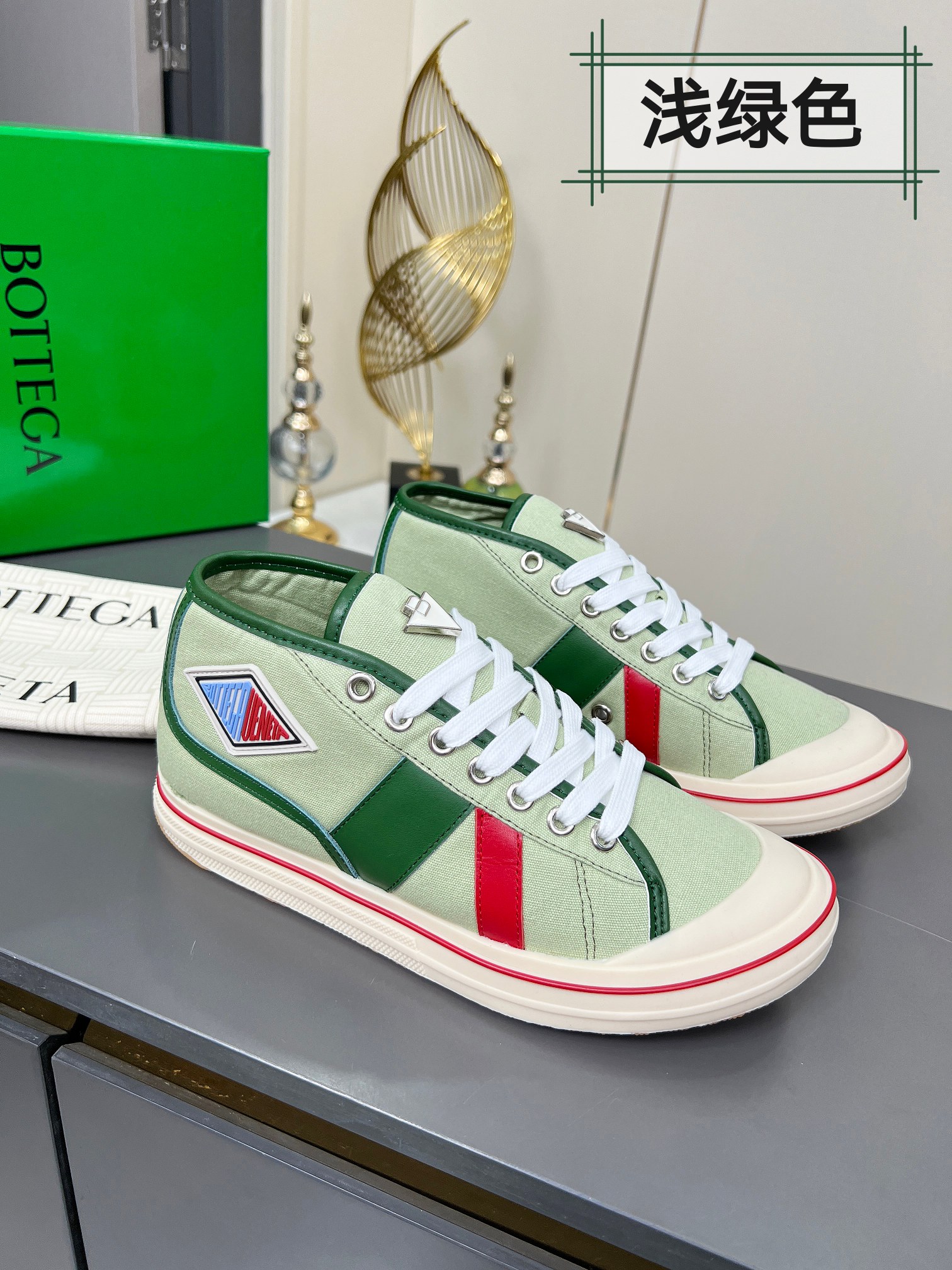 Bottega Veneta Male Canvas Shoes Canvas Breathable M-l