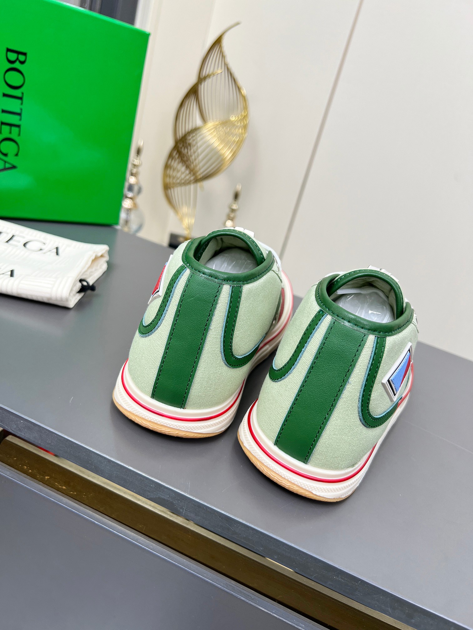 Bottega Veneta Male Canvas Shoes Canvas Breathable M-l