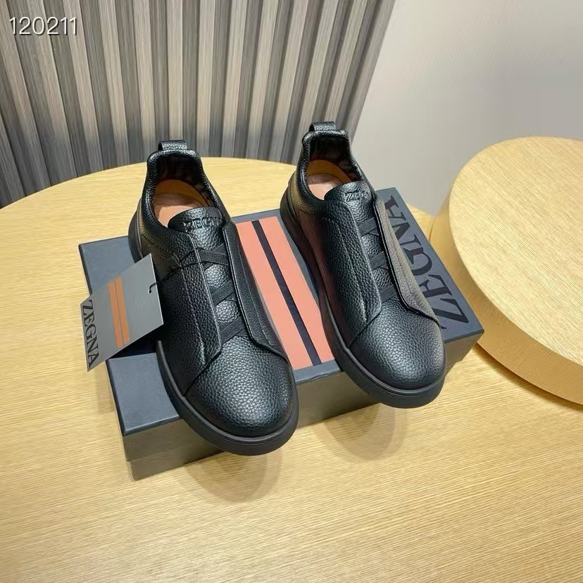 Ermenegildo Zegna Male Leather Shoes Cow Leather Lightweight M-l-s