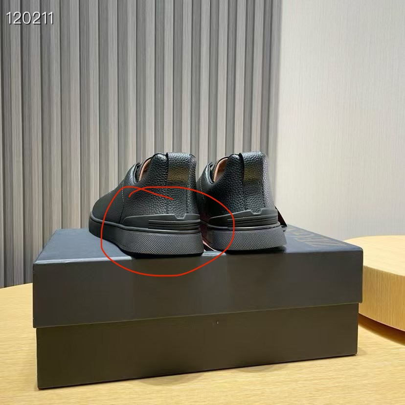 Ermenegildo Zegna Male Leather Shoes Cow Leather Lightweight M-l-s