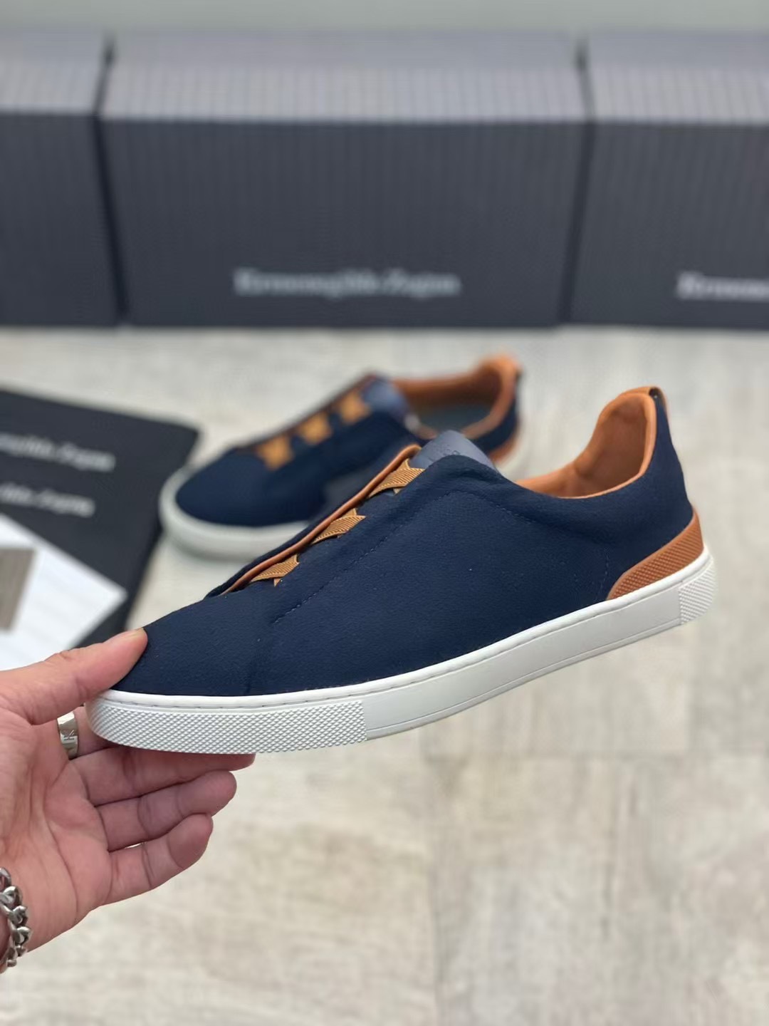 Ermenegildo Zegna Male Leather Shoes Cow Leather Lightweight M-l-s