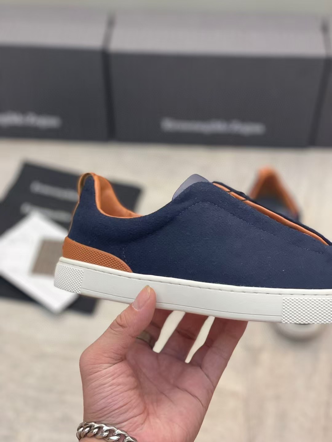 Ermenegildo Zegna Male Leather Shoes Cow Leather Lightweight M-l-s