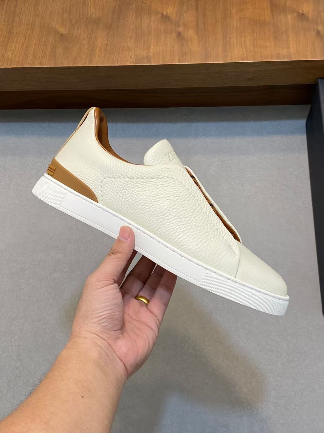 Ermenegildo Zegna Male Leather Shoes Cow Leather Lightweight M-l-s