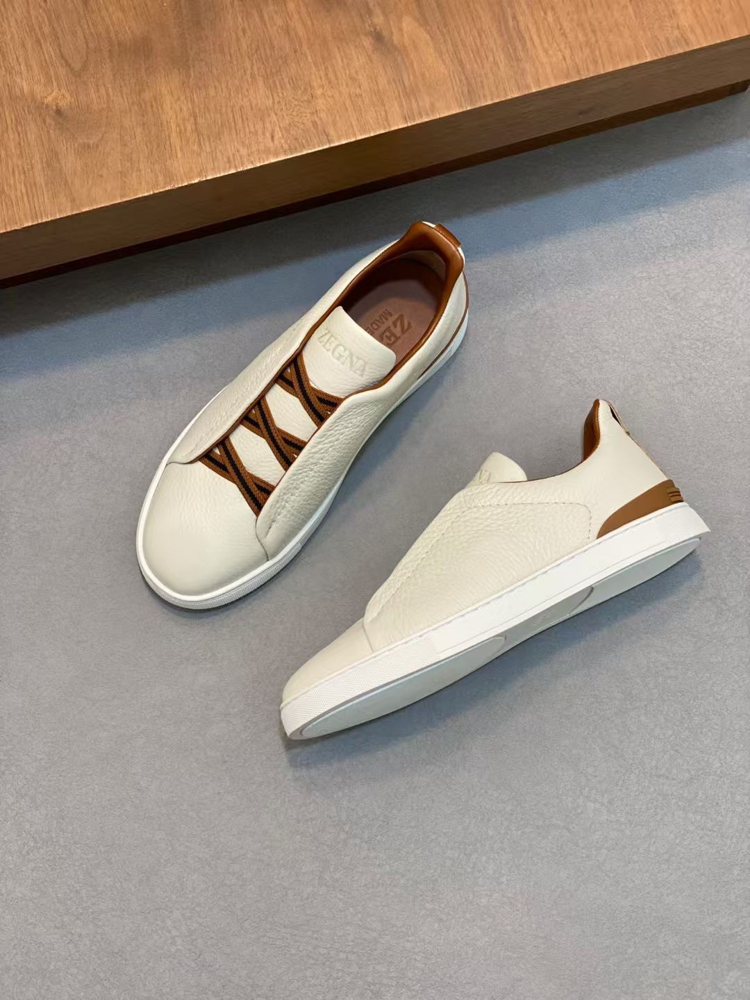 Ermenegildo Zegna Male Leather Shoes Cow Leather Lightweight M-l-s