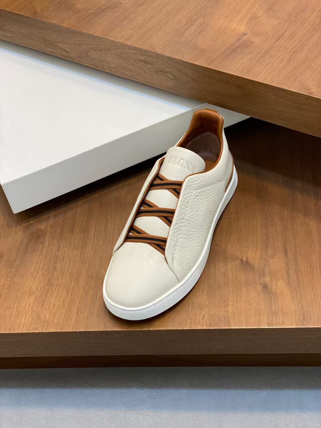 Ermenegildo Zegna Male Leather Shoes Cow Leather Lightweight M-l-s