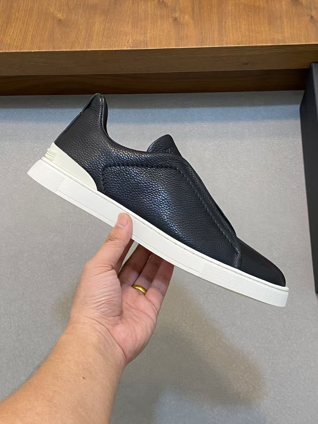 Ermenegildo Zegna Male Leather Shoes Cow Leather Lightweight M-l-s