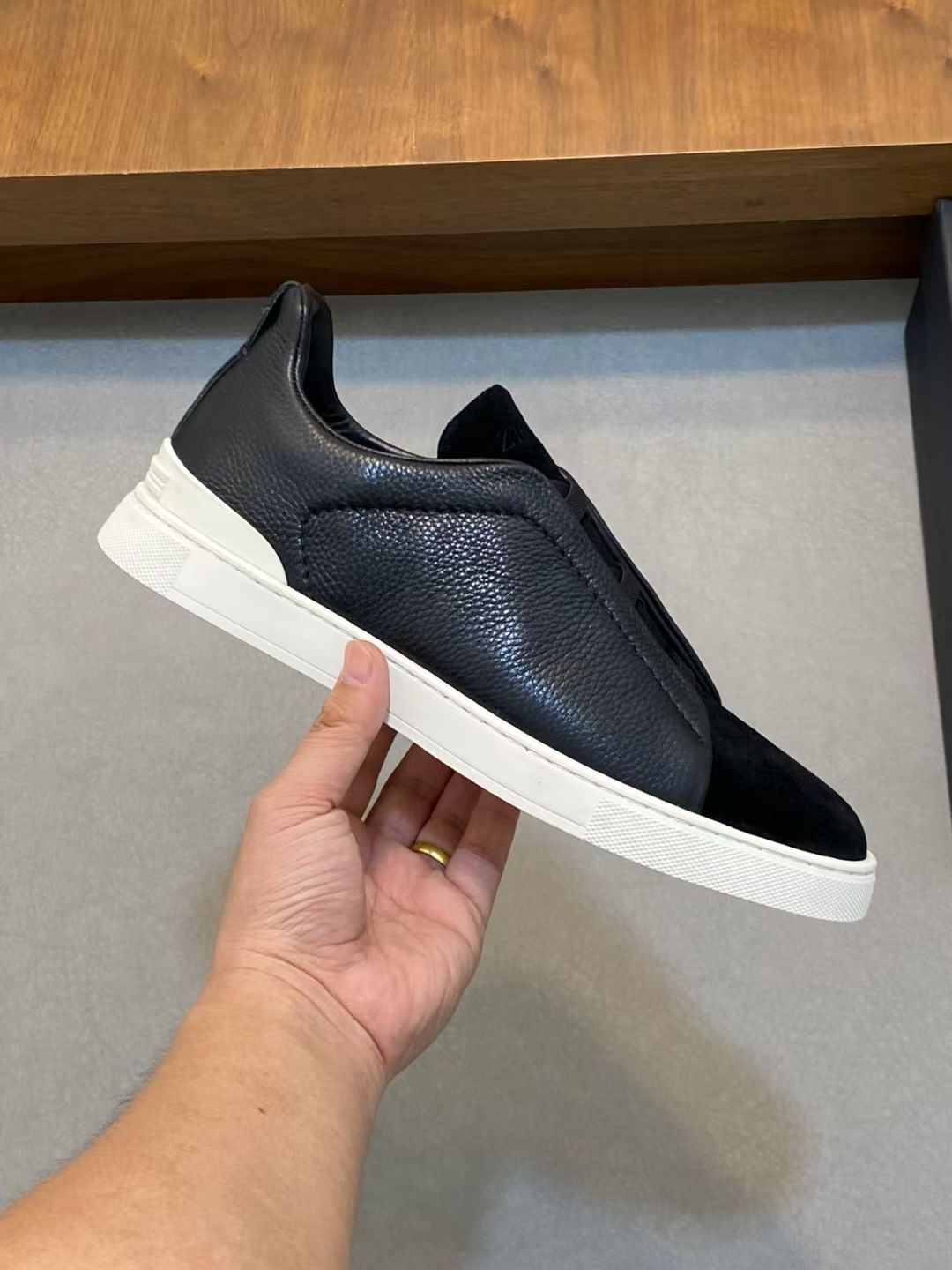 Ermenegildo Zegna Male Leather Shoes Cow Leather Lightweight M-l-s