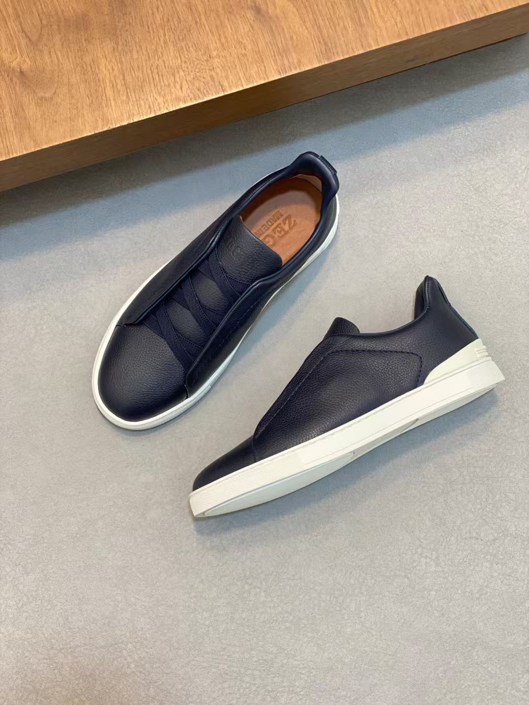 Ermenegildo Zegna Male Leather Shoes Cow Leather Lightweight M-l-s