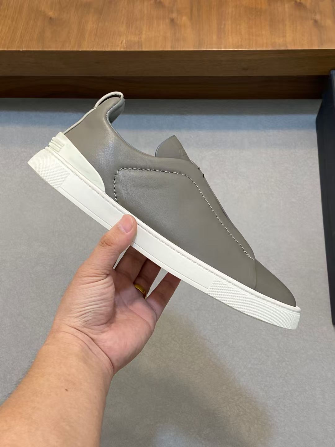 Ermenegildo Zegna Male Leather Shoes Cow Leather Lightweight M-l-s