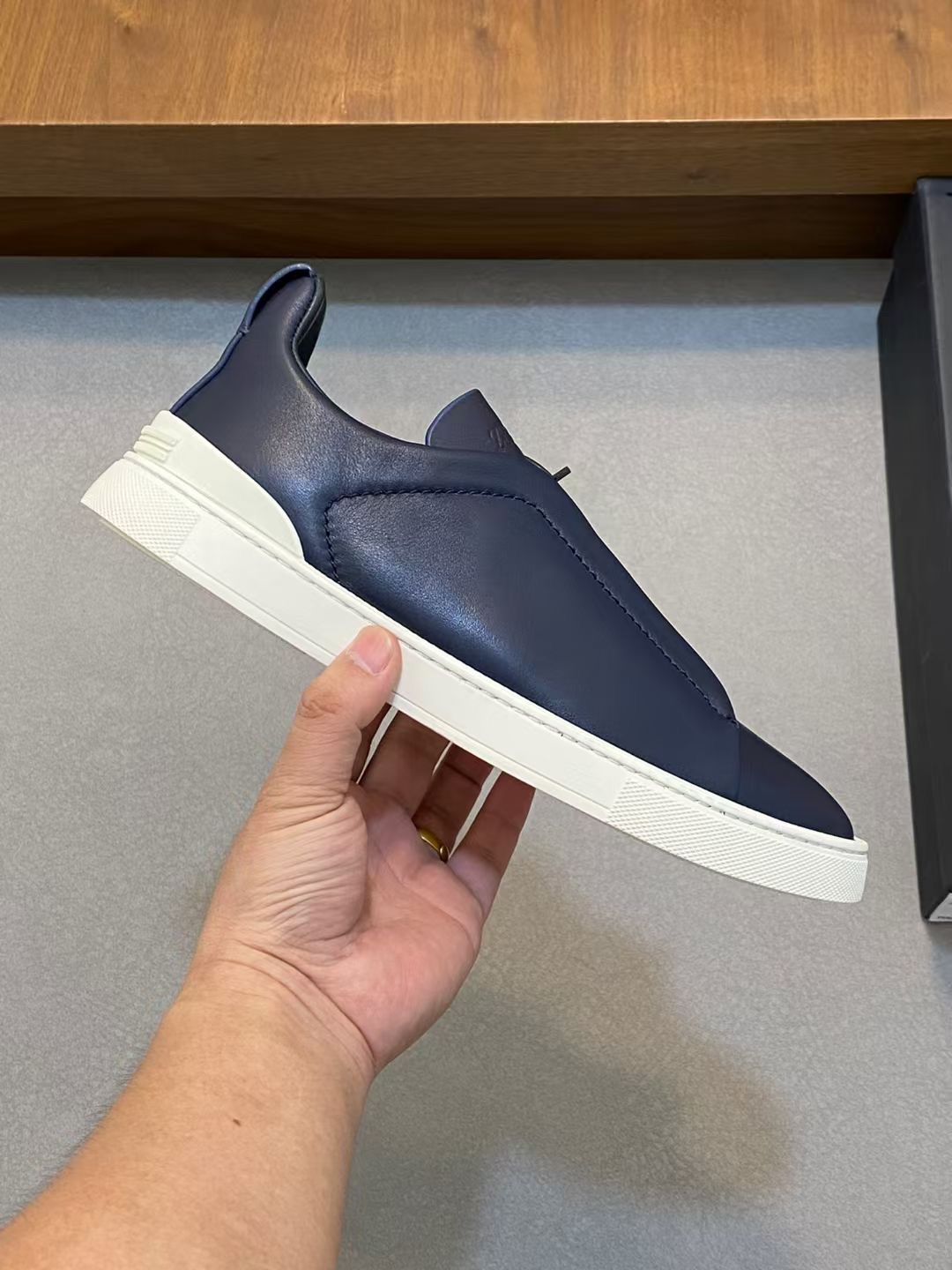 Ermenegildo Zegna Male Leather Shoes Cow Leather Lightweight M-l-s