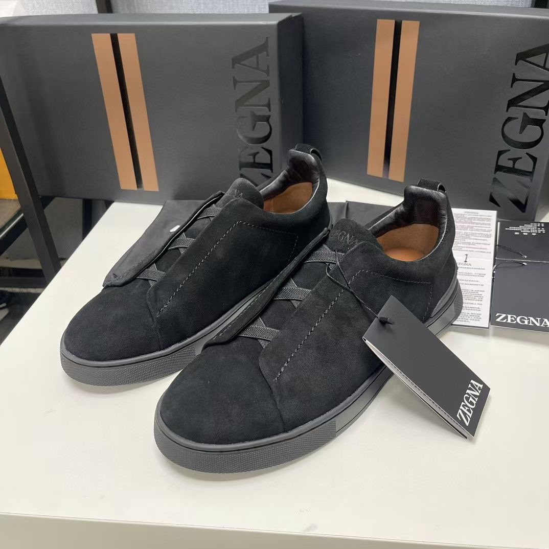 Ermenegildo Zegna Male Leather Shoes Cow Leather Lightweight M-l-s